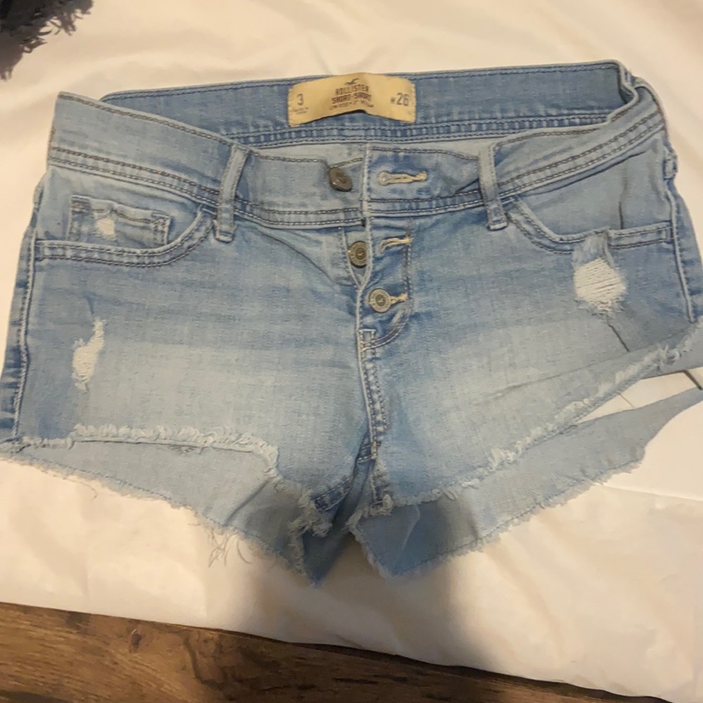 hollister short-short jean shorts